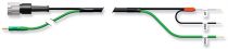 pH Cable, Solution Ground, HP Plug to Ferrules, Type N